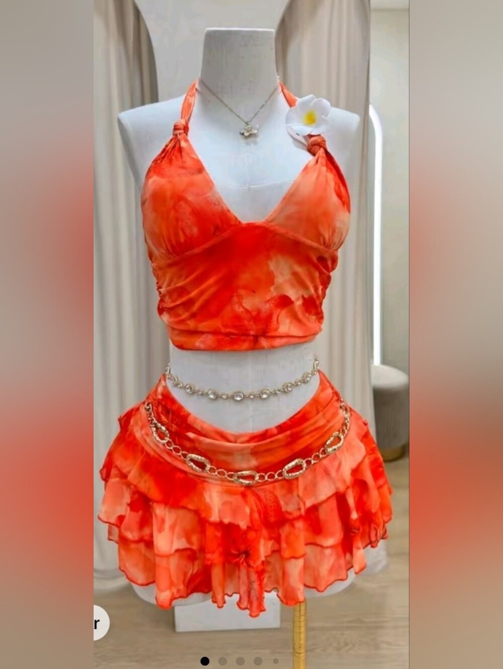 Karol G Orange Dress